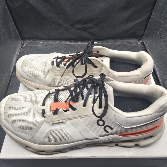 On Running Men\'s White‎ and Black Shoes